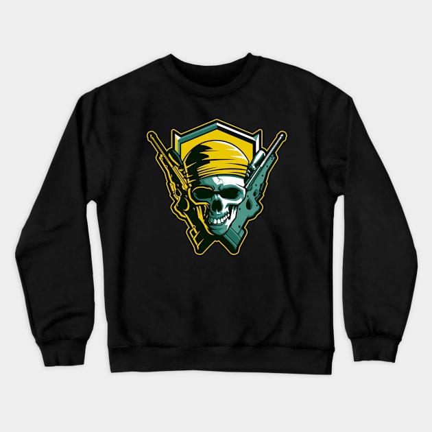 Sniper Skull Crewneck Sweatshirt by Aim For The Face